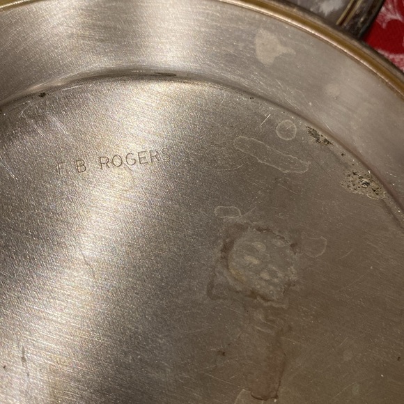 Vtg FB Rogers 6” Silver Plated Dessert Plates - Picture 2 of 3